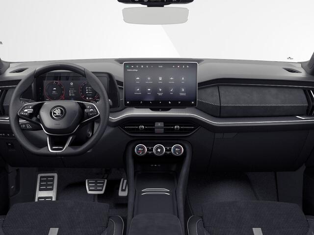 Skoda Kodiaq Sportline Business 1.5 TSI PHEV 150 kW / 204 PK | Black Magic | 19'' tirsuli aero velgen | Trekhaak wegklapbaar