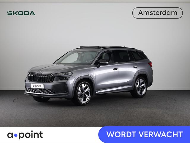 Skoda Kodiaq 1.5 TSI PHEV Sportline Business 204 pk Automaat (DSG) | Verlengde garantie | Navigatie | Panoramadak | Trekhaak (wegklapbaar) | Parkeersensoren | Achteruitrijcamera | Stoelverwarming v/a |