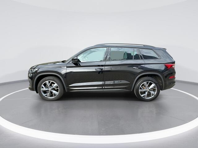 Skoda Kodiaq 1.5 TSI 150pk DSG Sportline Business · Camera · Inklap. Trekhaak · Matrix LED · Elek. Stoel + Geheugen · Apple/Android Car Play · Keyless · Garantie t/m 22-02-2028 of 100.000km