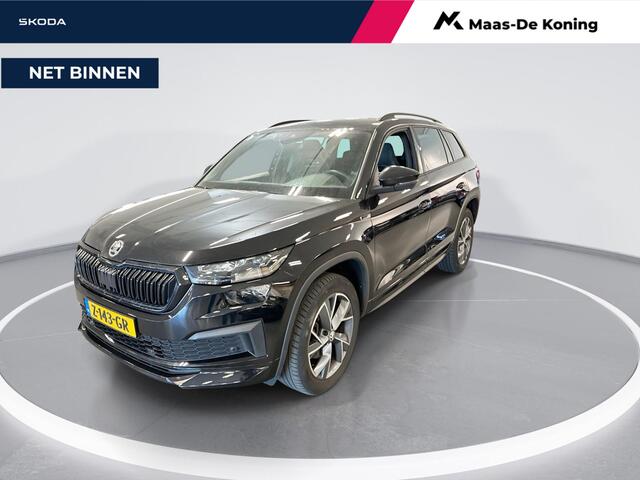 Skoda Kodiaq 1.5 TSI 150pk DSG Sportline Business 7p. · Camera · Wegklapbare Trekhaak · 7 Persoons · Apple/Android Car Play · Keyless · 19'' Inch · Garantie t/m 02-04-2028 of 100.000km