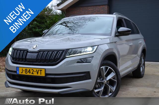 Skoda Kodiaq 1.5 TSI Sportline Business 7 Persoons Navi/Led/Ecc/Pdc/Stoel &Stuurverwarming/Achteruitrij-camera/Half-Leer/Privacy-Glass/Cruise control adaptief/Trekhaak-Afnb/Elektrisch Verstel bestuurdersstoel met geheugen/Virtual Cockpit