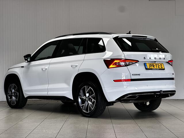 Skoda Kodiaq 2.0 TSI 4x4 Sportline Business/ 191pk!/ Trekhaak/ 19'' LMV/ Keyless/ Camera/ Virtual Cockpit/ Sportstoelen/ Panorama-Dak/ elek. Stoelen + Memory/ Stoelverw./ Apple + Android/ LED Koplampen/ Dode-HOEK./ Adaptive Cruise.