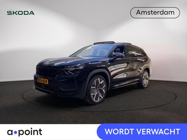 Skoda Kodiaq 1.5 TSI PHEV Sportline Business 204 pk Automaat | Verlengde garantie | Navigatie | Panoramadak | Trekhaak (wegklapbaar) | Parkeersensoren | Achteruitrijcamera | Stoelverwarming v/a |