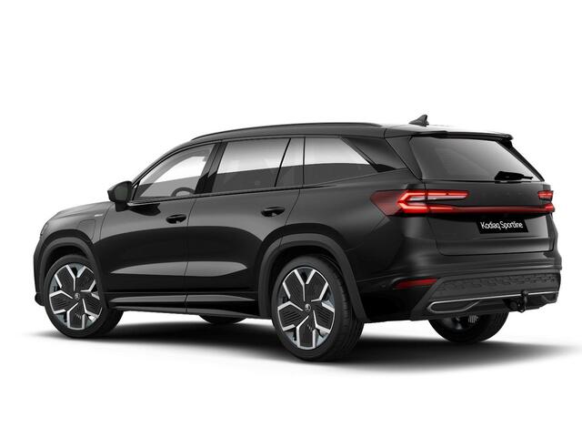 Skoda Kodiaq 1.5 TSI PHEV Sportline Business 204 pk 6 versn. DSG | Comfort Pakket | Panorama Dak | Trekhaak | Parkeer Pakket | Velgen: 20" lichtmetalen velgen Rila aero, antraciet zwart