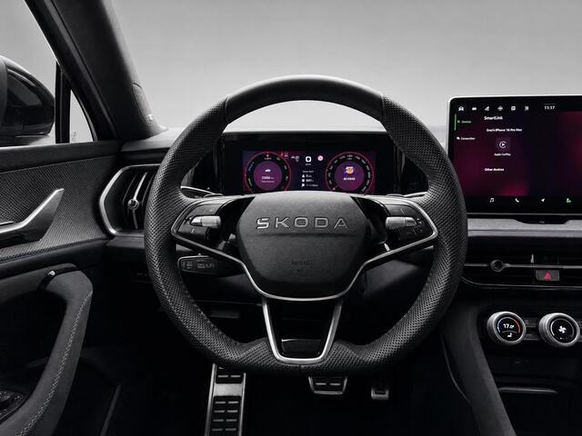 Skoda Kodiaq 1.5 TSI 204pk DSG PHEV Sportline Business · Wegklapbare Trekhaak · 360 Camera · Canton Audio · Apple/Android Car Play · 19'' Inch · Garantie t/m 09-03-2030 of 100.000km