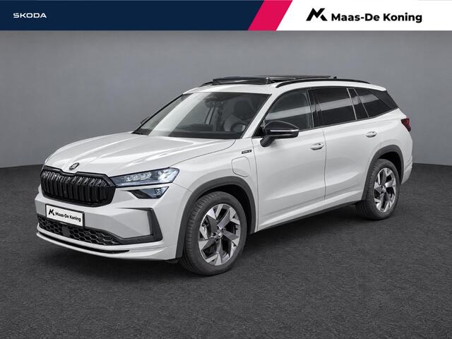 Skoda Kodiaq 1.5 TSI 204pk DSG PHEV Sportline Business · Panoramadak · Wegklapbare Trekhaak · Camera · Elek. Voorstoel · Elek. Achterklep · 19'' Inch · Garantie t/m 24-06-2030 of 100.000km