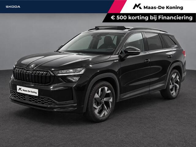 Skoda Kodiaq 1.5 TSI 204pk DSG PHEV Sportline Business · Panoramadak · Alarm · Wegklapbare Trekhaak · Elek. Voorstoel · 19'' Inch · Garantie t/m 06-07-2030 of 100.000km