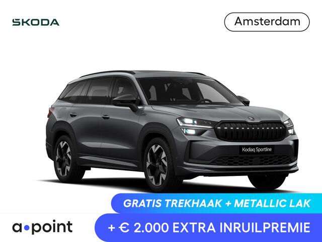 Skoda Kodiaq 1.5 TSI PHEV Sportline Limited 204 pk 6 versn. DSG | Comfort Pakket | Dynamic Chassis Control Pakket | Panorama Dak | Head-up display | Parkeer Pakket | Trekhaak | Winter Pakket