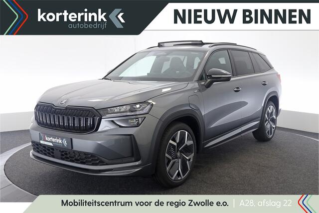 Skoda Kodiaq 1.5 TSI PHEV Sportline Business 204PK DSG Canton, Memorystoel, Panoramadak, Trekhaak, 20" LM Velgen, Keyless, Achteruitrijcamera, Stoelverwarming, Elektr. Achterklep, Canton Audio
