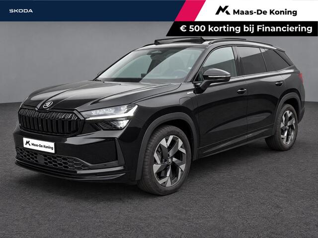 Skoda Kodiaq 1.5 TSI PHEV 204pk DSG Sportline Business · Panoramadak · Inklap. Trekhaak · Camera · Keyless · Matrix LED · Stuur- & Stoelverwarming · Garantie t/m 22-06-2030 of 100.000km