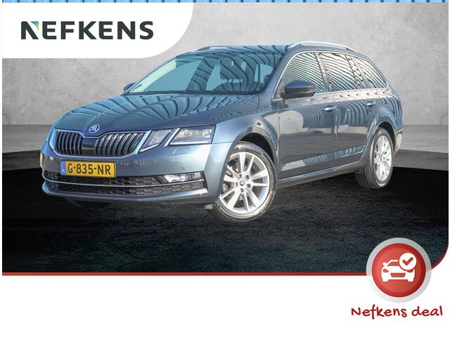 Skoda OCTAVIA Combi 120pk TDI Style ( 1ste eigenaar | Trekhaak | AUTOMAAT | LEER | Parkeersensoren | LED )