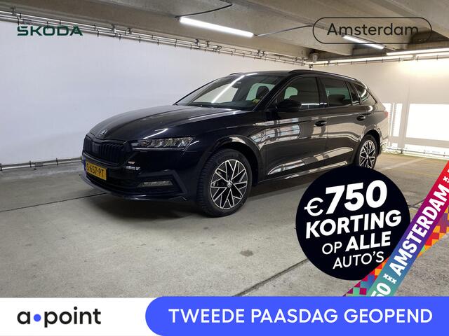 Skoda OCTAVIA Combi 1.4 TSI PHEV Sportline Business 204 pk Automaat (DSG) | Verlengde garantie | Navigatie | Parkeersensoren achter | LED koplampen | Stoelverwarming |