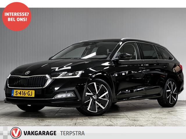 Skoda OCTAVIA Combi 1.5 TSI First Edition/ Trekhaak!/ 18'' LMV/ LED Koplampen/ Keyless/ Virtual Cockpit/ Camera/ Lane-Assist./ Stoelverw./ Elek. Kofferklep/ Grootlicht Assist./ Dakrails/ Chroom/ PDC V+A.