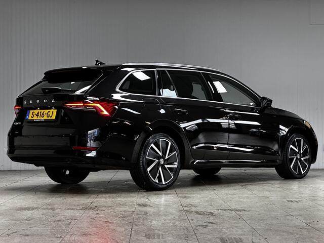 Skoda OCTAVIA Combi 1.5 TSI First Edition/ Trekhaak!/ 18'' LMV/ LED Koplampen/ Keyless/ Virtual Cockpit/ Camera/ Lane-Assist./ Stoelverw./ Elek. Kofferklep/ Grootlicht Assist./ Dakrails/ Chroom/ PDC V+A.