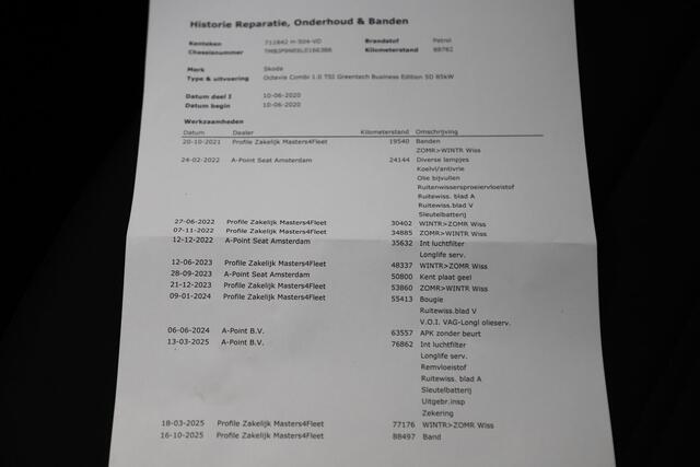 Skoda OCTAVIA Combi 1.0 TSI Greentech Business Edition NAP Trekhaak LMV Navigatie Carplay Android Climate Cruise Control LED Parkeersensor