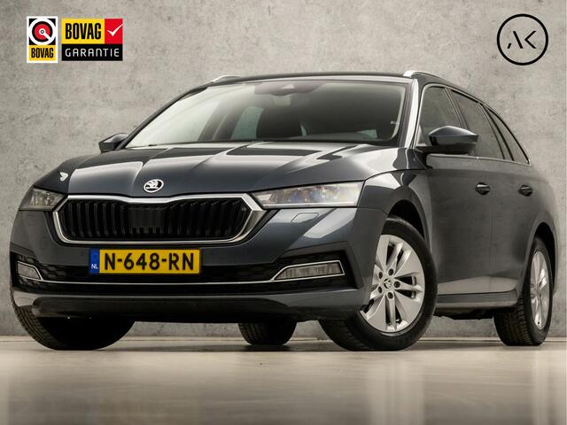Skoda OCTAVIA Combi 1.0 TSI Sportline Automaat (VIRTUAL COCKPIT, APPLE CARPLAY, GROOT NAVI, SFEERVERLICHTING, STOELVERWARMING, CAMERA, KEYLESS, GETINT GLAS, TREKHAAK, NIEUWSTAAT)