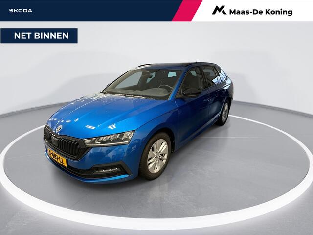 Skoda OCTAVIA Combi 1.0 e-TSI 110pk DSG Sport Business Edition · Apple/Android Car Play · Elek. Trekhaak · Sportstoelen · Cruise Control · P-Sensoren · 16'' Inch · Garantie t/m 07-01-2028 of 100.000km