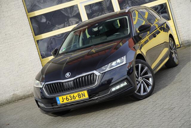 Skoda OCTAVIA Combi 1.5 TSI 150PK! First Edition BJ2020 Lmv 18" | Led V+A | Pdc | Navi | Keyless entry | Elek. achterklep | App-Connect | Virtual cockpit | Head-Up display | Dashboard verlichting | Climate control | Cruise control | Verwarmde voorstoelen | Nw-model!