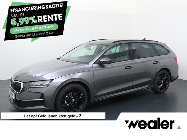 Skoda OCTAVIA Combi First Black Styling Pakket 1.5 TSI DSG | Automaat | Navigatie | Adaptieve cruise control | Apple Carplay/Android Auto | 18" lichtmetalen velgen |