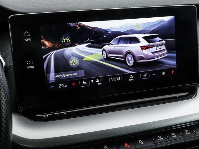 Skoda OCTAVIA Combi 1.0 e-TSI 110pk DSG Business Edition · Apple/Android Car Play · Navigatie · Inklap. Trekhaak · P-Sensoren · 16'' Inch · Garantie t/m 02-01-2028 of 100.000km