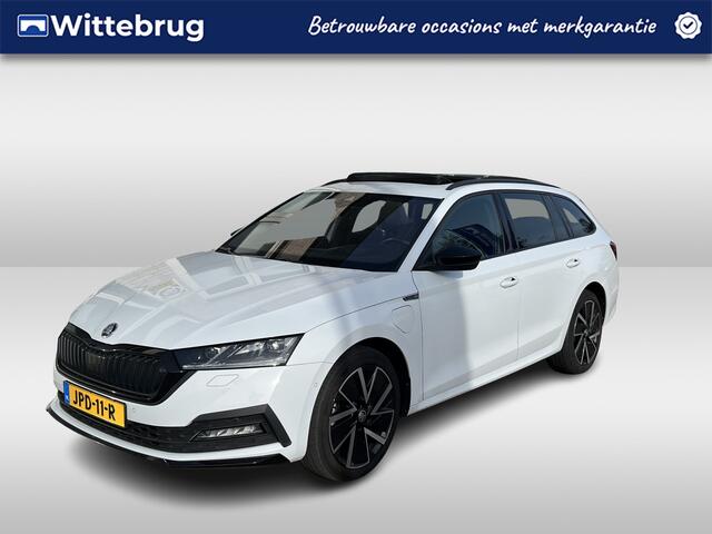Skoda OCTAVIA Combi 1.4 TSI iV PHEV Sportline Business / AUTOMAAT/ PANO/ ACC/ SMARTLINK/ PARK.SENSOREN V+A/ CAMERA/ STOELVERWARMING/ RIJ-MODI/ KEYLESS/ NAVI/ DAB/ CLIMA/ LED/ 18'' LMV