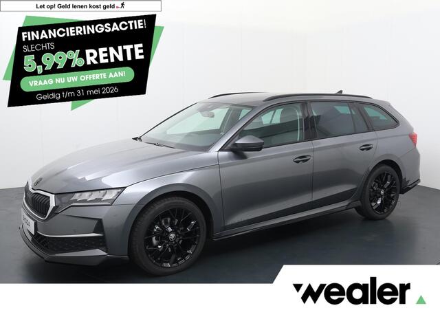 Skoda OCTAVIA Combi First Black Styling Pakket 1.5 TSI DSG | Automaat | Navigatie | Adaptieve cruise control | Apple Carplay/Android Auto | 18" lichtmetalen velgen |
