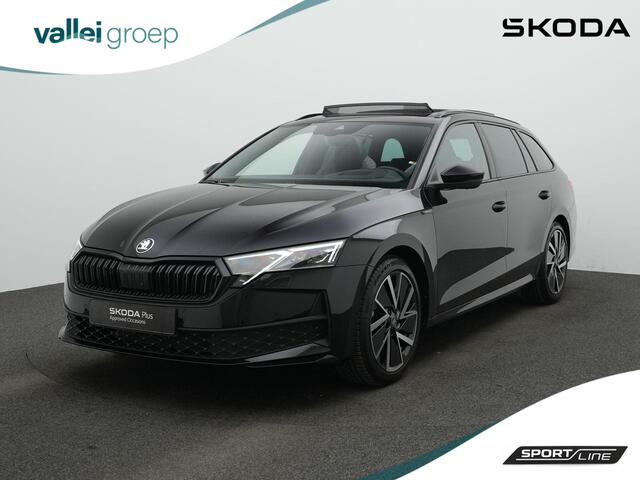 Skoda OCTAVIA Combi 1.5 TSI MHEV 150 pk DSG Sportline | Panoramadak | Trekhaak | 360 camera | Head-up display | Matrix LED