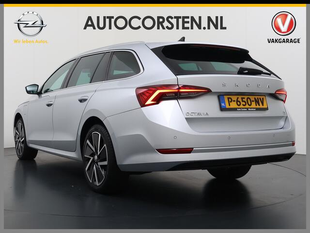 Skoda OCTAVIA Combi 1.4TSI 245PK Automaat iV PHEV Hybride Adap.Cruise Stoelverwarming Navi 3-Zone Ecc Apple Carplay Android Auto Pdc Business Edition Plus Elek.Achterklep Keyless advanced Lmv 18" Voorruitverwarming Led DAB 1e Eigenaar Origineel Nederlandse Auto