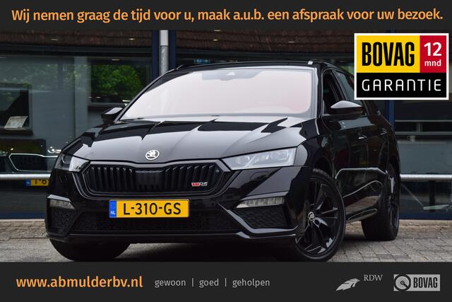 Skoda OCTAVIA Combi 1.4 TSI 245PK RS iV PHEV Business DSG Automaat | Geen Import (uniek) | BOVAG Garantie | Plug in Hybride SOH 94,67% | Matrix LED | Adaptive Cruise Control | Apple Carplay/Android Auto | Electrische Achterklep |