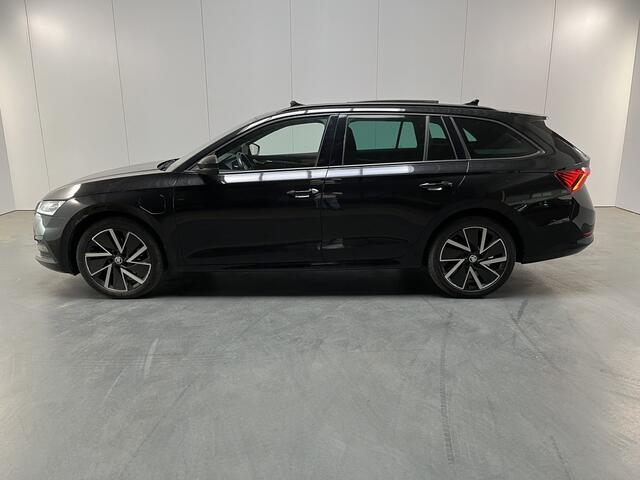 Skoda OCTAVIA Combi 1.4 TSI iV PHEV Sportline / AUTOMAAT/ PANO/ PARK.SENSOR.V+A/ CAMERA/ SMARTLINK/ ACC/ STOELVERWARM./ MEMORY SEAT/ DODEHOEK/ ELEK.ACHTERKLEP/ CANTON AUDIO/ RIJ-MODI/ DIGITAL DASH/ NAVI/ DAB/ CLIMA/ LED/ 18'' LMV