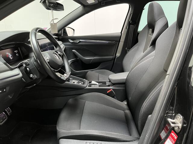 Skoda OCTAVIA Combi 1.4 TSI iV PHEV Sportline / AUTOMAAT/ PANO/ PARK.SENSOR.V+A/ CAMERA/ SMARTLINK/ ACC/ STOELVERWARM./ MEMORY SEAT/ DODEHOEK/ ELEK.ACHTERKLEP/ CANTON AUDIO/ RIJ-MODI/ DIGITAL DASH/ NAVI/ DAB/ CLIMA/ LED/ 18'' LMV