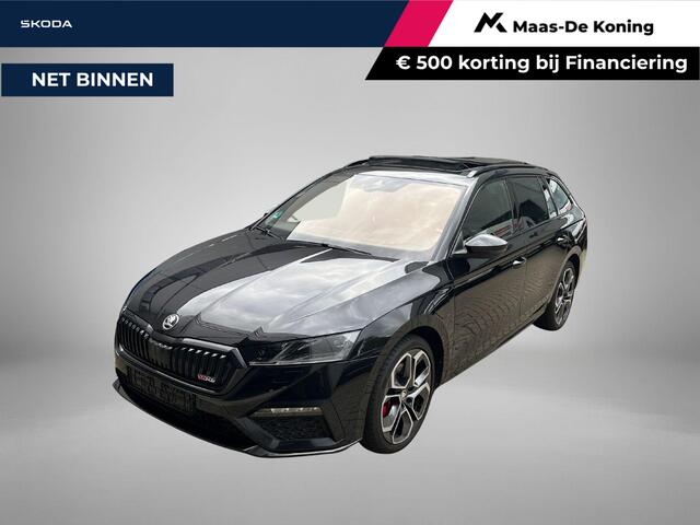 Skoda OCTAVIA Combi 1.4 TSI 245pk DSG RS iV PHEV Business · Panoramadak · Camera · Wegklapbare Trekhaak · Stoelverwarming voor+achter · 19'' Inch ·