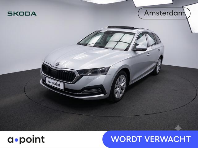 Skoda OCTAVIA Combi 1.0 TSI Business Edition Plus 110 pk | Navigatie | Panoramadak | Parkeersensoren | Achteruitrijcamera | Adaptieve cruise control | Stoelverwarming | Lederen bekleding |