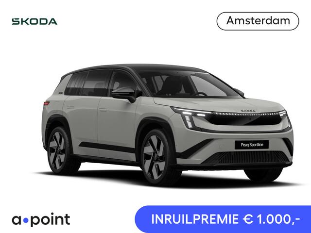 Skoda Peaq 90 Sportline 7p. 286 pk | Adaptive Chassis Control Pakket | Assist pakket | Panorama Dak | Trekhaak | Warmtepomp | Winter pakket | Velgen: 21" lichtmetalen velgen "Dugong" zwart gepolijst | Simply Clever