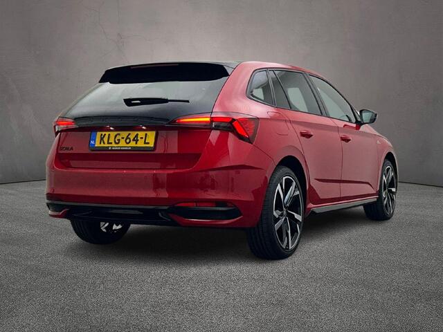 Skoda SCALA Monte Carlo 1.0 TSI 115pk DSG Automaat Trekhaak, Panoramadak, Adaptive cruise control, Achteruitrijcamera, Stoelverwarming, LED koplampen, Parkeersensoren