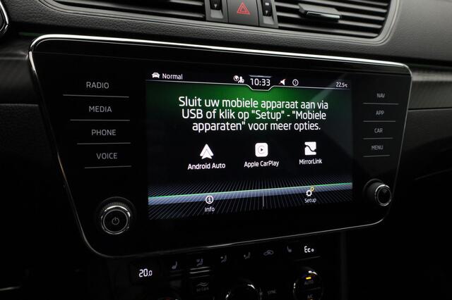 Skoda SUPERB Combi 1.4 TSI 218 pk DSG iV Sportline Business | Panoramadak | Matrix LED | Leder/alcantara | Geheugenstoel | Stuur-/stoelverwarming | Achteruitrijcamera
