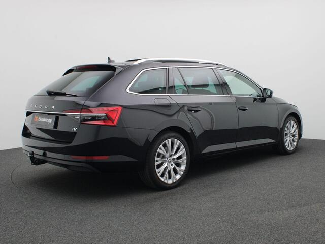 Skoda SUPERB Combi 1.4 TSI iV Business Edition Plus 218PK DSG matrix led, trekhaak, 360gr. camera, panoramadak, stoelverwarming voor & achter, stuurwielverwarming, adaptive cruise, side assist, elek. verstelbare voorstoelen. 18" lichtmetaal