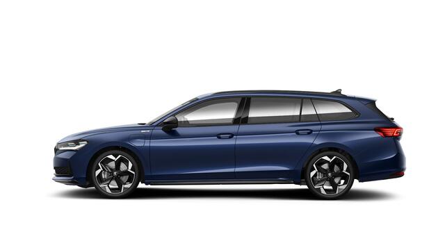 Skoda SUPERB Combi 1.5 TSI iV 204 6DSG Sportline Business Automaat | Mechanisch wegklapbare trekhaak | Multifunctioneel verwarmbaar 3 spaaks sportstuur incl. peddels voor recuperatie en HOD (hands off detectie)