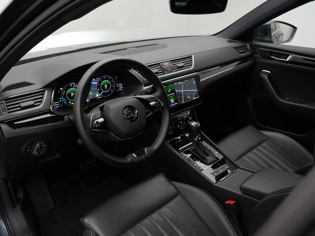 Skoda SUPERB 1.4 TSI 218 pk DSG iV Laurin & Klement | Panoramadak | Leder | Geheugen-/massagestoel | Navigatie Columbus | Matrix LED | Adaptief onderstel | Stoelventilatie | CANTON