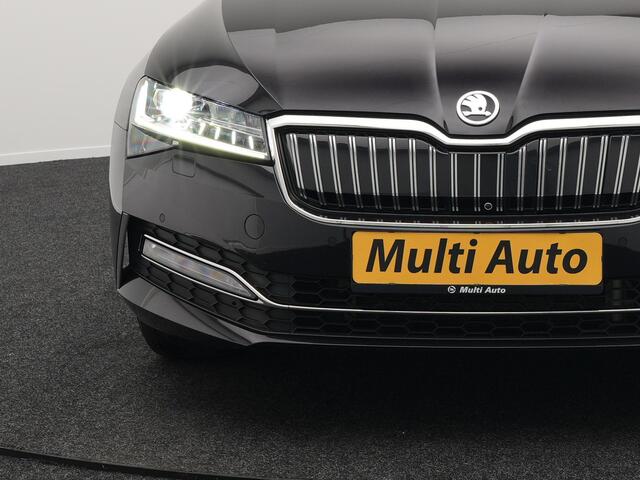 Skoda SUPERB Combi 1.4 TSI iV Business Edition Plug In Hybrid 218pk PHEV | Panodak | Lederen Sportstoelen Memory & Ventilatie | Adaptive Cruise | Crystal LED | 360 Camera | Navigatie | Apple Carplay | Virtual | DAB | Sfeerverlichting |