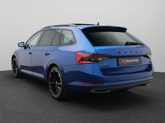 Skoda SUPERB Combi 1.4 TSI iV Sportline Business 218PK DSG Pano-Schuifdak, Keyless, Adaptieve Cruise Controle, 360gr. Camera, Stoel-Stuurverwarming, Side Assist, Virtual Cockpit, 19" LM Velgen