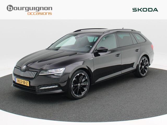 Skoda SUPERB Combi 1.4 TSi 218 Pk Automaat iV Sportline Business | Adaptive Cruise | CarPlay | Navigatie | Bluetooth | Parkeersensoren | Stoelverwarming | Trekhaak | 19 Inch