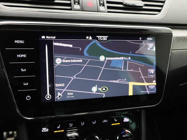 Skoda SUPERB Combi 1.4 TSi 218 Pk Automaat iV Sportline Business | Adaptive Cruise | CarPlay | Navigatie | Bluetooth | Parkeersensoren | Stoelverwarming | Trekhaak | 19 Inch