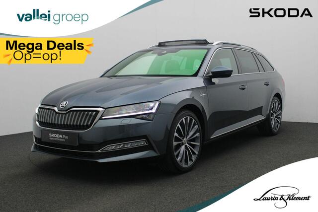 Skoda SUPERB Combi 1.4 TSI 218 pk DSG iV Laurin & Klement | Panoramadak | Leder | Geheugen/massagestoel | Navigatie Columbus | Matrix LED | Adaptief onderstel | Stoel-/achterbankverwarming