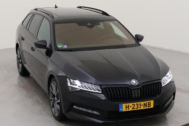 Skoda SUPERB Combi 1.5 TSI ACT Sportline Business / DSG/ Metallic/ Digitale Cockpit/ Led/ Panoramadak/ Elec. Klep/ Camera/ Parkeersensoren/ 19 lmv