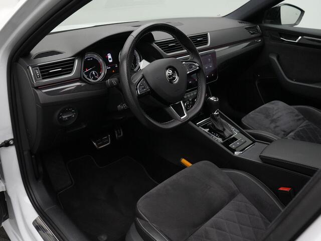 Skoda SUPERB 1.8 TSI 180 pk DSG Sportline Business | Panoramadak | 1e Eigenaar | Geheugenstoelen | Navigatie Columbus | CANTON | Leder/alcantara