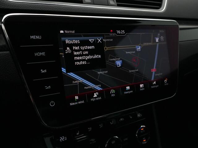 Skoda SUPERB 1.8 TSI 180 pk DSG Sportline Business | Panoramadak | 1e Eigenaar | Geheugenstoelen | Navigatie Columbus | CANTON | Leder/alcantara