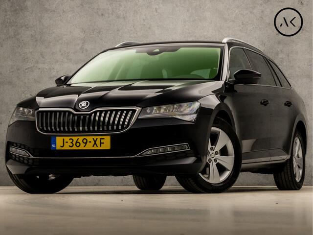 Skoda SUPERB Combi 1.5 TSI ACT Sport Deluxe 150Pk Automaat (APPLE CARPLAY, GROOT NAVI, CAMERA, STOELVERWARMING VOOR/ACHTER, MEMORY SEATS, ADAPTIVE CRUISE, CANTON AUDIO, ELEK ACHTERKLEP, GETINT GLAS, NIEUWSTAAT)
