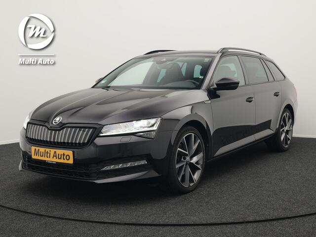 Skoda SUPERB Combi 1.4 TSI iV Sportline Plug In Hybrid 218pk PHEV | Trekhaak af Fabriek | Adaptive Cruise | Alcantara RS Sportstoelen Verwarmd | Canton Audio | 19"L.M | | Chrystal LED | Virtual |