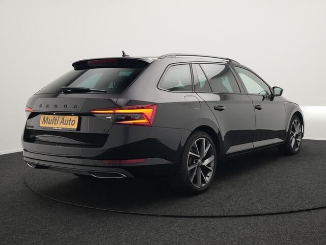 Skoda SUPERB Combi 1.4 TSI iV Sportline Plug In Hybrid 218pk PHEV | Trekhaak af Fabriek | Adaptive Cruise | Alcantara RS Sportstoelen Verwarmd | Canton Audio | 19"L.M | | Chrystal LED | Virtual |